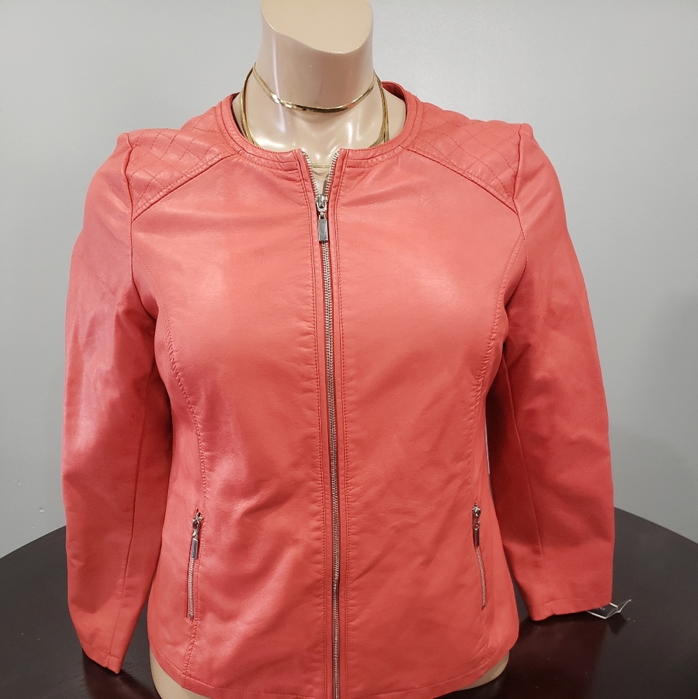 Jacket Leather Look
